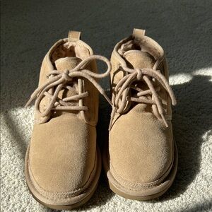 UGG Neumel Light Tan Suede Ankle Boots